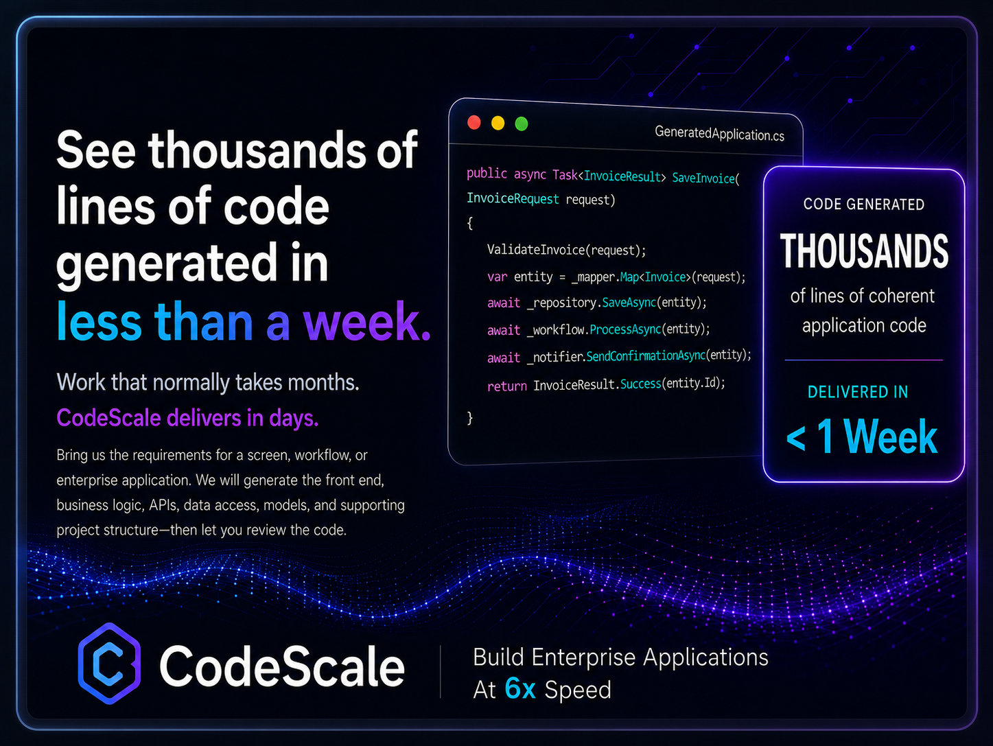 CodeScale application generation example